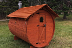 Saunas au bord de la rivière ou de la piscine